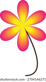 abstract colorful flower vector background design illustration with nature elements