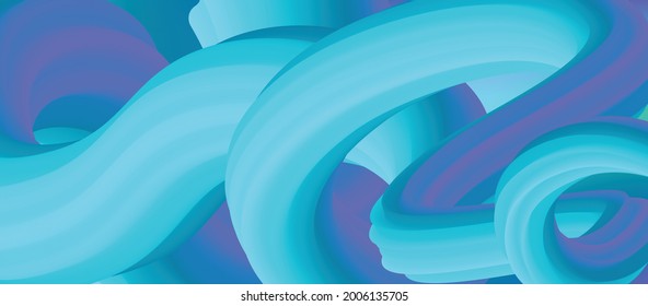 Abstract colorful flowing wave background template Vector