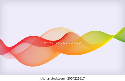Abstrakter bunter Wellenlinien-Hintergrund. Modernes, glattes Templates-Design in Bewegung.