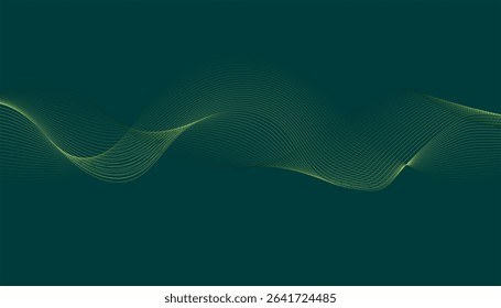 Abstract colorful flowing wave lines isolated on white background.