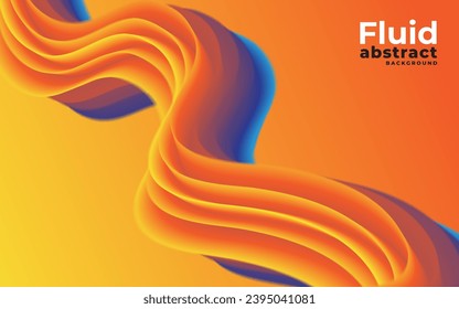 Abstract colorful fluid Background Design vector template 