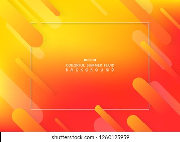 Abstract of colorful fluid background with geometric shapes pattern, vector eps10