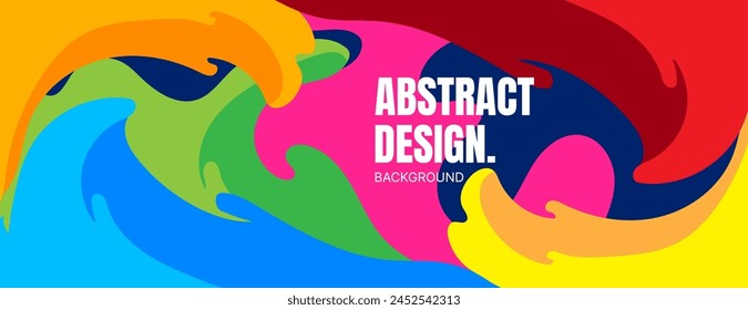 fondo colorido abstracto fluido. diseño de Anuncio de verano. Ilustración vectorial