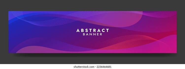 Abstract Colorful Fluid Banner Template. Modern background design. gradient color. Dynamic Waves. Liquid shapes composition. Fit for banners