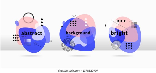 Abstract colorful fluid concept isolated backgrounds