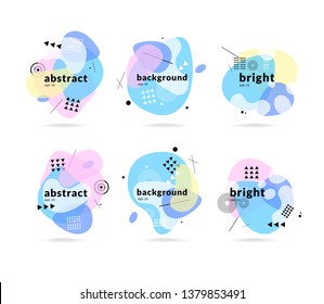 Abstract colorful fluid concept isolated backgrounds