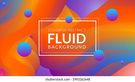Resumen De Fondo Creativo Fluido Colorido. 100% Vector y editable, plantilla de fondo premium. Fácil de usar multipropósito. Diseño De Fondo Fluido Colorido De Alta Calidad.