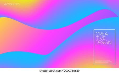 Resumen del fondo de las ondas dinámicas del fluido colorido.
