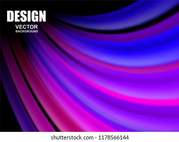 Abstract. colorful fluid flowing background. Wave shape . Vector .