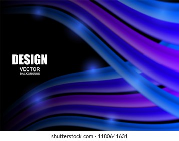 Abstract. colorful fluid flowing background. Wave shape . Vector .