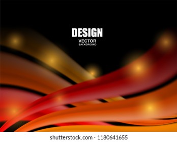 Abstract. colorful fluid flowing background. Wave shape . Vector .