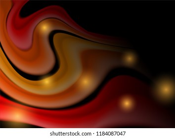 Abstract. colorful fluid flowing background. Wave shape . Vector .