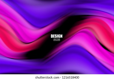 Abstract. colorful fluid flowing background. Wave shape . Vector .