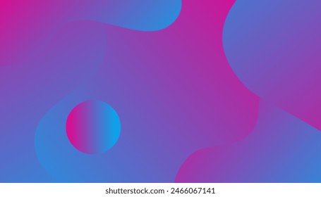 Abstract colorful fluid geometric background. Creative illustration for poster, web, landing, cover, greeting, EPS 10