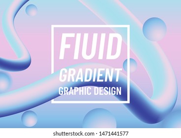 Abstract colorful fluid gradient design background.