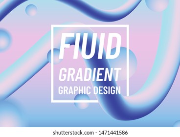 Abstract colorful fluid gradient design background.