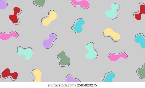 Abstract colorful fluid gradient light on gray background. Fluid background.