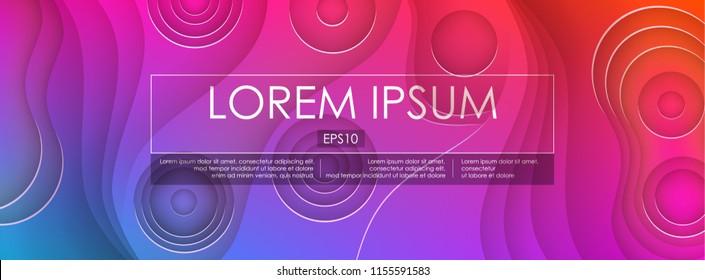 Abstract Colorful Fluid and Liquid Creative Templates. Used on Flyers Banners Web Poster Booklet Card Brochure. Gradient Geometric Design Memphis Trendy Creative Colors. Vector illustration. EPS 10.
