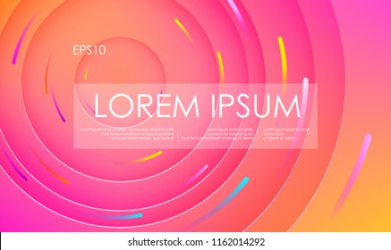 Abstrakte farbige Flüssigkeits- und Liquid Creative Templates Set. Verwendet auf Flyers Banners Web Poster Booklet Card Broschüre. Gradient Geometric Design Memphis Trendy Colors. Vektorgrafik. EPS10.