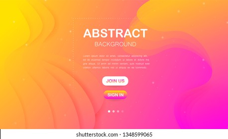 Abstract Colorful Fluid and Liquid Creative Templates. Used on Flyers Banners Web Poster Booklet Card Brochure. Gradient Geometric Design Memphis Trendy Creative Colors. Vector illustration. EPS 10. -