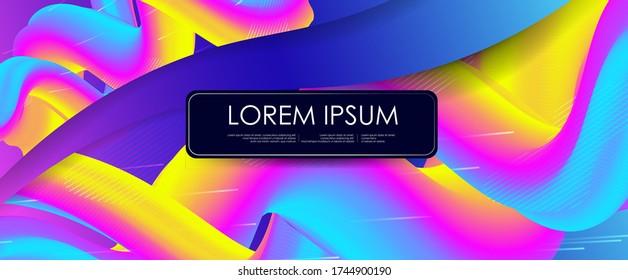 Abstrakte, farbenfrohe, flüssige, kreative Templates. Verwendet auf Flyers Banners Web Poster Booklet Card Broschüre. Designvorlagen mit geometrischer Geometrie sind trendy kreative Farben. Vector-Abbildung. EPS 10.