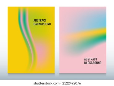 Abstract colorful fluid  liquid template on yellow and pink background.
Vector graphic illustrator.