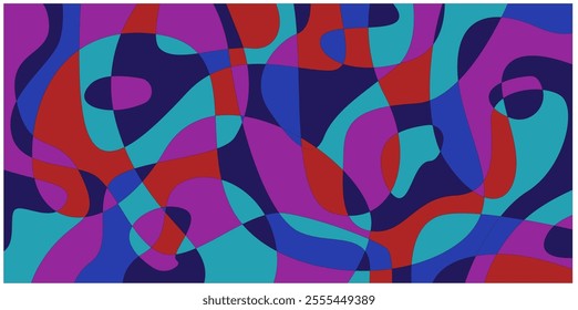 Abstract colorful fluid psychedelic background
