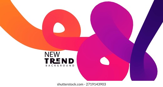 Abstrakte bunte Fluid Shape-Hintergrund-Design für moderne Grafikdesign Projekte