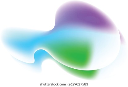 Abstract colorful fluid shapes design element