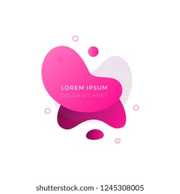 abstract colorful fluid shapes.  gradient geometric frames. flat vector illustration easy to edit and customize. modern design elements for business cards, invitations, flyers, brochures