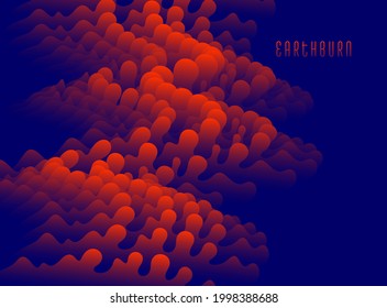 Abstract colorful fluid vector background, dimensional gradient shape element for design, flowing 3D wave, color dynamic motion layout.