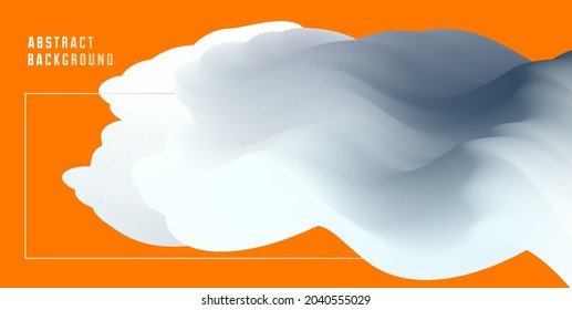 Resumen del fondo vectorial de fluido colorido, elemento de forma de gradiente dimensional para el diseño, onda 3D fluida, diseño de movimiento dinámico de color.