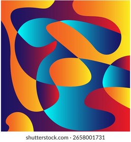 Abstract colorful fluid wave psychedelic liquid gradient background