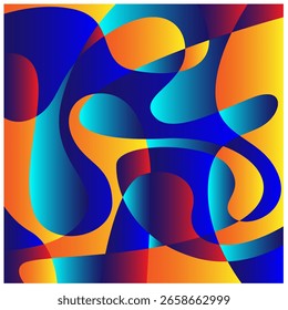 Abstract colorful fluid wave psychedelic liquid gradient background
