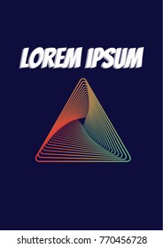 Abstract and colorful flyer