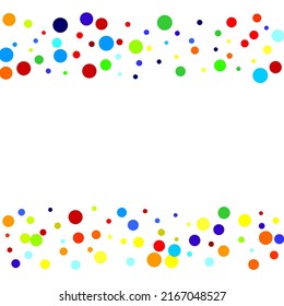 Abstract colorful flying in the air confetti. Vector illustration for bright design.  Decor fun spot card. Happy mood.