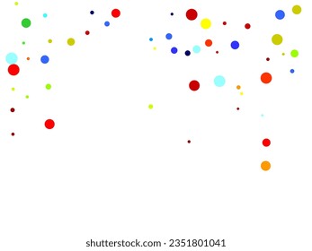 Abstract colorful flying in the air confetti. Vector illustration for bright design.  Circle art round backdrop.
