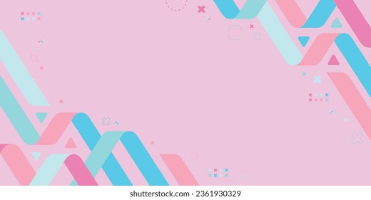 Abstract Colorful Folding Ribbon Background