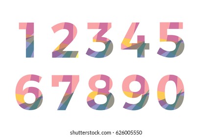 Vector Font Design Creative Poster Typeface Stock Vector (Royalty Free ...