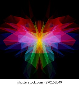 Abstract colorful fractal background