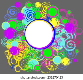 Abstract colorful frame