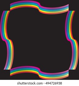 Abstract colorful frame