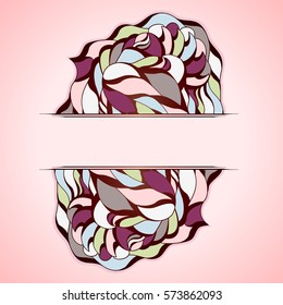 Abstract colorful frame.