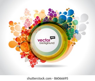 Abstract colorful frame