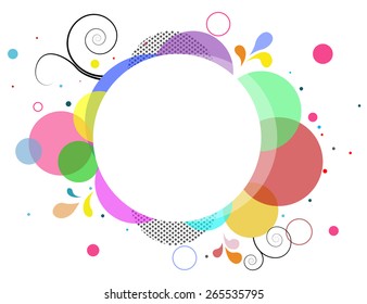 Abstract colorful frame background 
