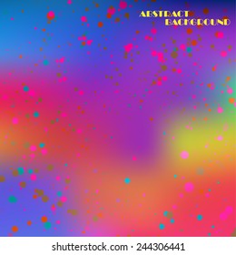Abstract colorful frame of circles, vector art Illustration