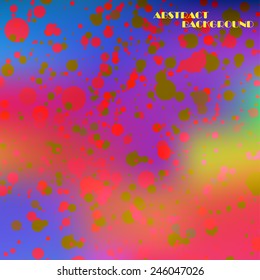 Abstract colorful frame of circles, vector art Illustration