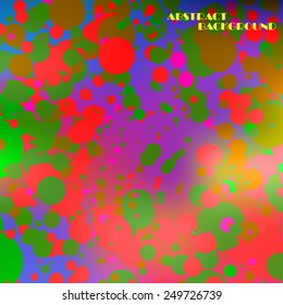 Abstract colorful frame of circles, vector art Illustration