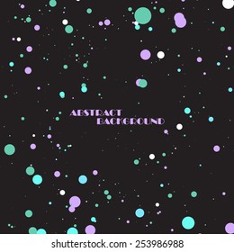 Abstract colorful frame of circles, vector art Illustration