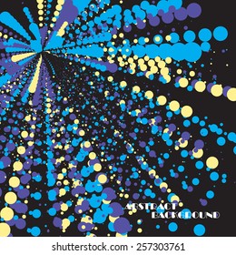 Abstract colorful frame of circles, vector art Illustration